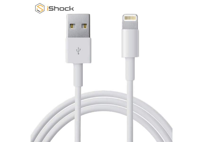 iShock iPhone Lightning to USB Charging Cable - White
