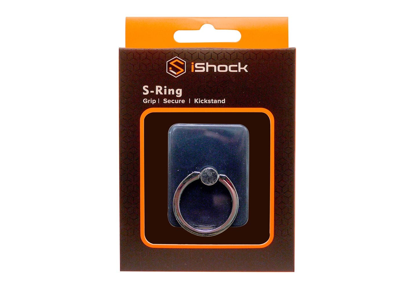 iShock Phone Ring Stand Holder - Black