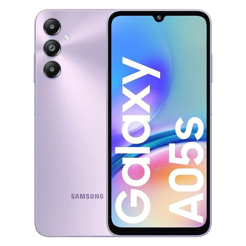 Samsung Galaxy A05s, Factory Unlocked Android Smartphone, 13MP Front Camera, Fast Charging, 64GB, Light violet